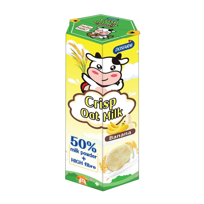Banana Oat Crisps Factory - Healthy Milk Powder Snack OEM