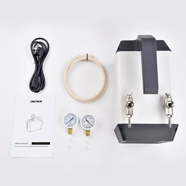 Hand Vacuum Pump Factory - Lab Use Medical with Pressure Gauge Oil-free