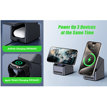 Wireless Charging Stand Manufacturer - OEM 2026 15W Fast 3-in-1 Foldable Cube ABS Magnetic