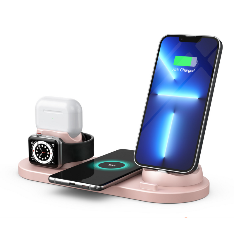 Wireless Charger Dock Manufacturer - OEM 6 in 1 15W Universal Fast Charger Holder for iPhone