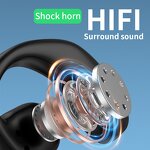 Stereo Earphones Manufacturer - OEM F60 Wireless with Charging Case Ear Clips for Sports