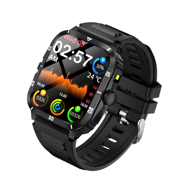Smart Watch Manufacturer - OEM 2026 New Rugged BT Calling Fitness Tracker for Men Women