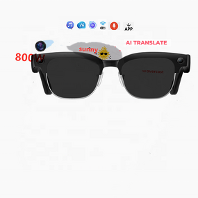 Smart Glasses Manufacturer - OEM 2026 Intelligent Photochromic Camera BT Music Voice Assistant