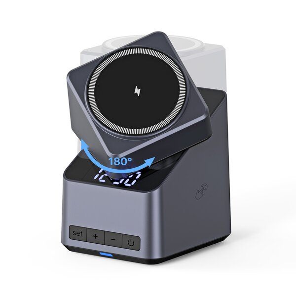 Wireless Charging Stand Manufacturer - OEM 2026 15W Fast 3-in-1 Foldable Cube ABS Magnetic