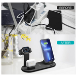 Wireless Charger Dock Manufacturer - OEM 6 in 1 Fast Charging Station for iPhone 15 16 Pro Max