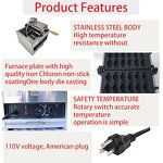 12PCS Taiyaki Waffle Machine Factory - Commercial Electric Fish Shape Thickened