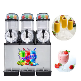 3-Tank Slush Machine Factory - Commercial Electric Stainless Steel Vending Automatic