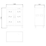 Heat Holding Cabinet Factory - Commercial Electric Mobile Banquet Cart Two Door