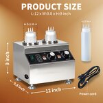 Nachos Sauce Warmer Manufacturer - Commercial 110/220V 2 Bottle Cheese Dispenser