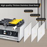 3-Fish Taiyaki Waffle Maker Manufacturer - Commercial Grade Stainless Steel Electric