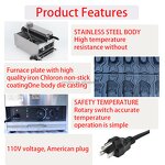 110V Taiyaki Fish Waffle Maker Manufacturer - Commercial Stainless Steel 50-300℃