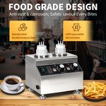 Nachos Sauce Warmer Manufacturer - Commercial 110/220V 2 Bottle Cheese Dispenser