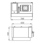 Smart Combi Steam Oven Factory - Commercial 2-Tray Nonstick Rack Touch Screen