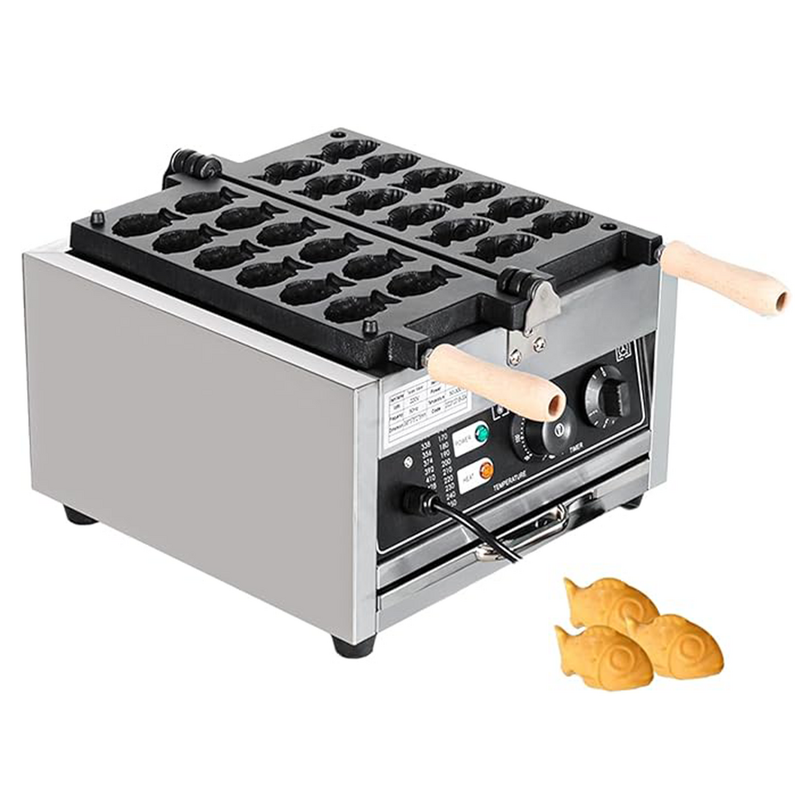 12PCS Taiyaki Waffle Machine Factory - Commercial Electric Fish Shape Thickened