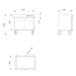 Hot air Food Warmer Cabinet Factory - Commercial Hotel Double Doors Stainless Steel