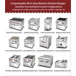 Electric Multi-Purpose Cooker Factory - Commercial Combo Heating Stove Vertical Noodle