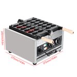 Industrial Taiyaki Waffle Maker Manufacturer - Electric Commercial Fish Shape