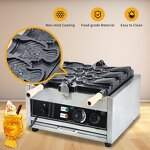 3-Fish Taiyaki Waffle Maker Manufacturer - Commercial Grade Stainless Steel Electric