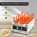 6pcs Taiyaki Waffle Maker Manufacturer - Stainless Steel Non-Stick 50-300℃