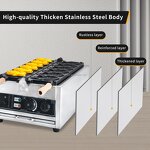 6pcs Taiyaki Waffle Maker Manufacturer - Stainless Steel Non-Stick 50-300℃