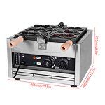 Commercial Waffle Maker Factory - Electric Nonstick 3-Piece Japanese Taiyaki