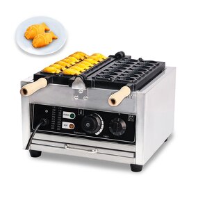 Commercial Taiyaki Machine Manufacturer - Stainless Steel Fish Shape Waffle Maker