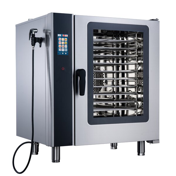Industrial Combi Steam Oven Manufacturer - 10-Layer Rack Touch Screen LED Display