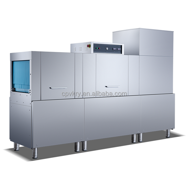 Industrial Conveyor Dishwasher Factory - 380v Double-Tank Single-Rinsing-Drying
