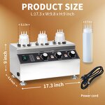 Sauce Warmer Factory - Commercial 240W Mini Hot Chocolate Soy Sauce Filling