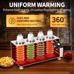 Chocolate Cheese Warming Machine Factory - Commercial Stainless Steel 4 Bottle Warmer