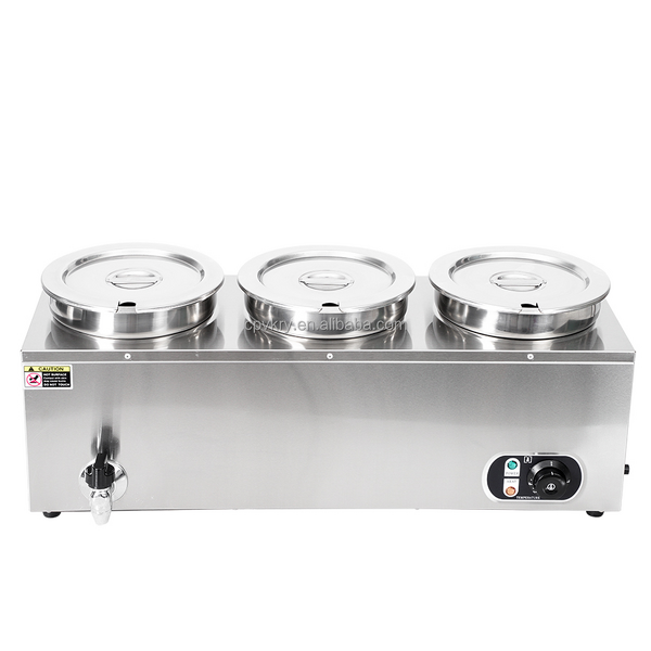 3-Pot Bain Marie Factory - Industrial Electric 7L Stainless Steel Food Warmer
