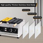 Commercial Taiyaki Machine Manufacturer - Stainless Steel Fish Shape Waffle Maker