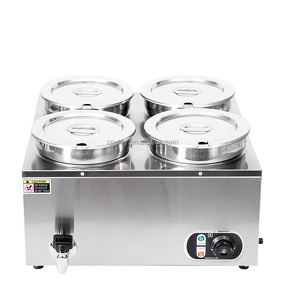 Cheap Bain Marie Pot Factory - Commercial 7L Stainless Steel Electric 4 Pots
