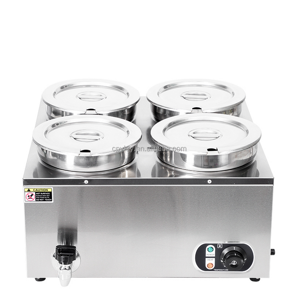 Cheap Bain Marie Pot Factory - Commercial 7L Stainless Steel Electric 4 Pots