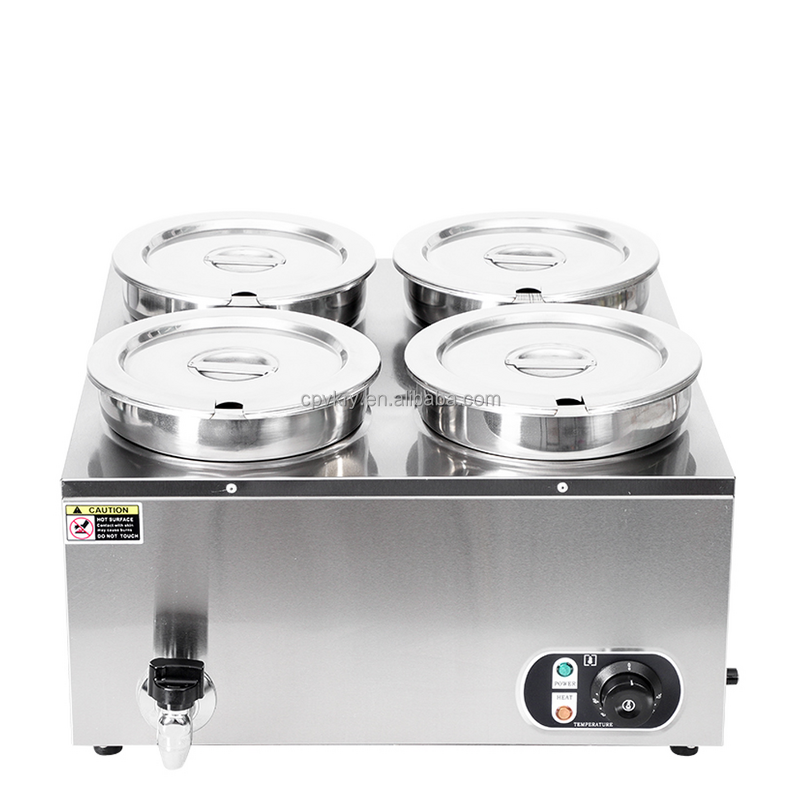 Cheap Bain Marie Pot Factory - Commercial 7L Stainless Steel Electric 4 Pots
