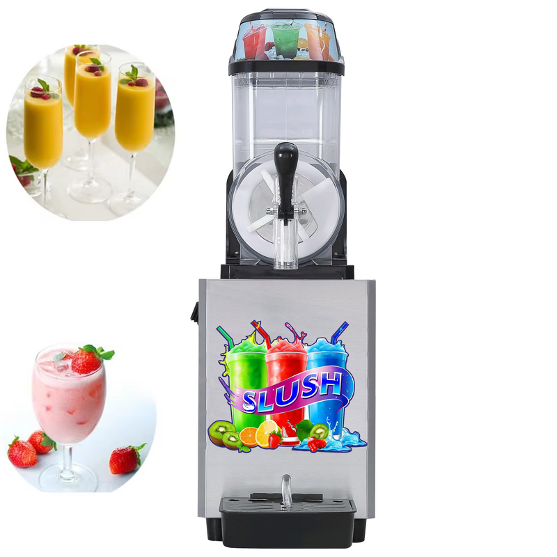 1-Tank Slush Machine Manufacturer - Commercial Electric Stainless Steel 12L Automatic