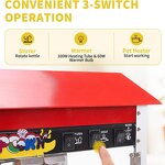 Commercial Popcorn Maker Factory - 1400W Electric 10 oz Kettle Countertop Machine