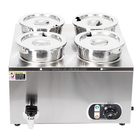 Electric Bain Marie Manufacturer - Commercial 4L Stainless Steel 1500W 4 Pots