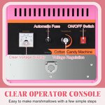 Cotton Candy Maker Manufacturer - Commercial 1000W Electric Stainless Steel Bowl