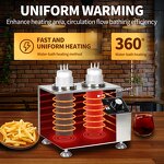 Nachos Sauce Warmer Manufacturer - Commercial 110/220V 2 Bottle Cheese Dispenser