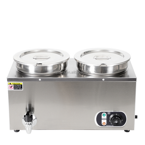 Bain Marie Manufacturer - Industrial Commercial 7L Stainless Steel 2 Pans Electric