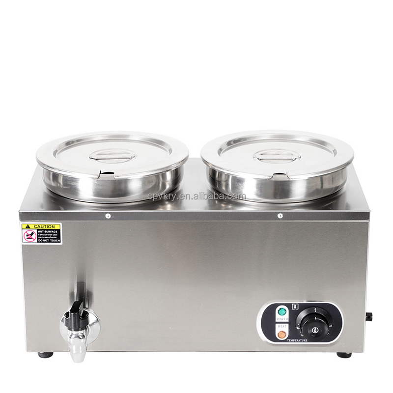 Bain Marie Manufacturer - Industrial Commercial 7L Stainless Steel 2 Pans Electric