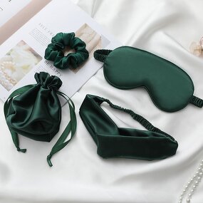 Hair Accessories Set Factory - Wholesale Silk Pillowcase Eye Mask Satin Headbands