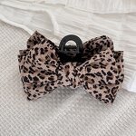 Fabric Hair Clip Supplier - 13cm Leopard Print Large Wild Headdress Cool