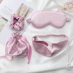 Hair Accessories Set Factory - Wholesale Silk Pillowcase Eye Mask Satin Headbands