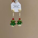 Christmas Earrings Factory - Wholesale Fashion Tree Cute New Year Earrings