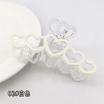 Hair Claw Clip Factory - Heart Crown with 5 Connected Hearts Enamel Painted