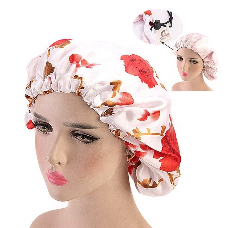 Satin Beauty Bonnet Factory - Double Side Printed Elastic Soft Hair Round