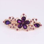 Butterfly Hair Clip Factory - Hot Selling Alloy Large Rhinestone Spring Clip