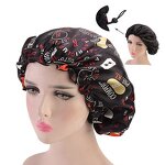 Satin Beauty Bonnet Factory - Double Side Printed Elastic Soft Hair Round